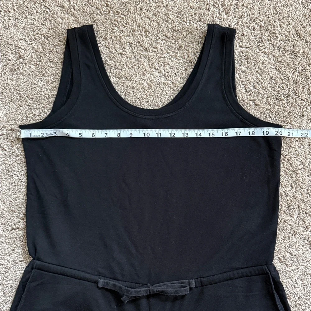 Old Navy Black French Terry Romper size Large - Picture 4 of 8
